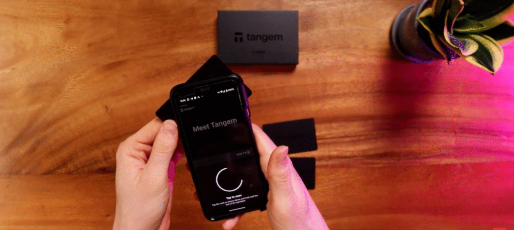 scanning tangem card on mobile