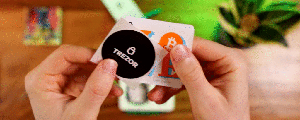 trezor hardware wallet stickers