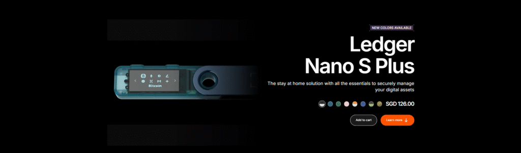 ledger nano s plus price SGD