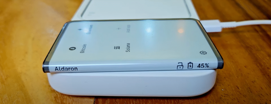 ledger stax qi charging