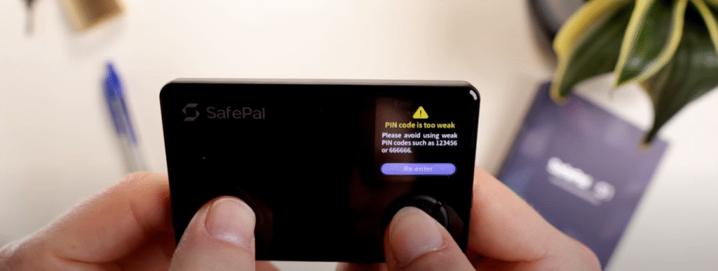 safepal s1 pin code