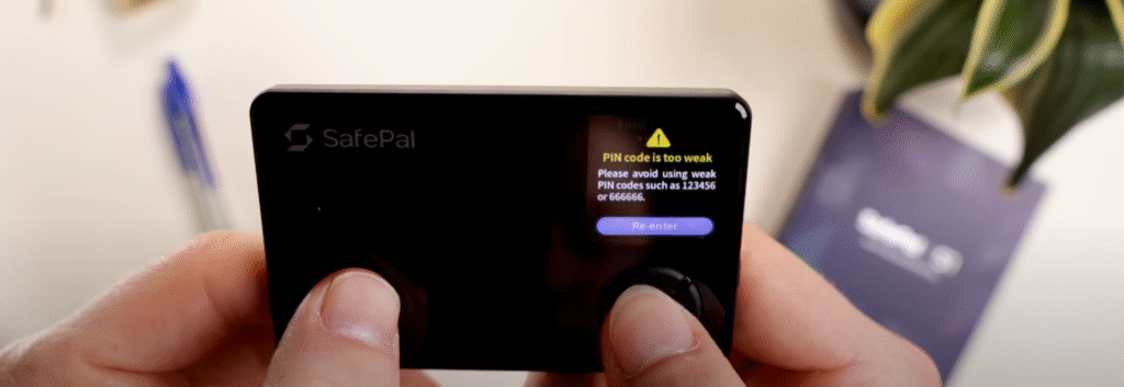 safepal s1 pin code