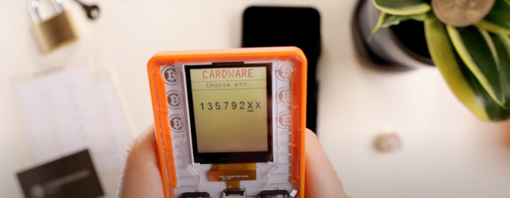 cardware btc only pin code