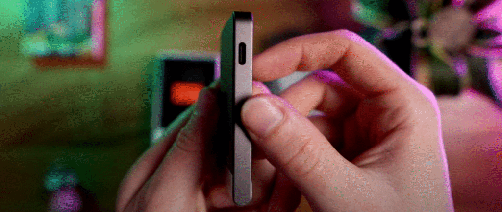 ledger flex charging port on side