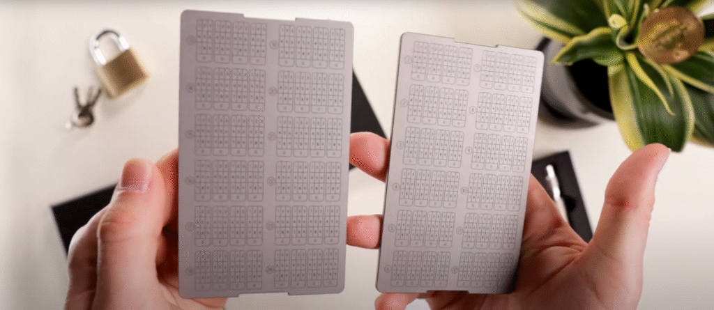 cryptotag zeus backup titanium plates