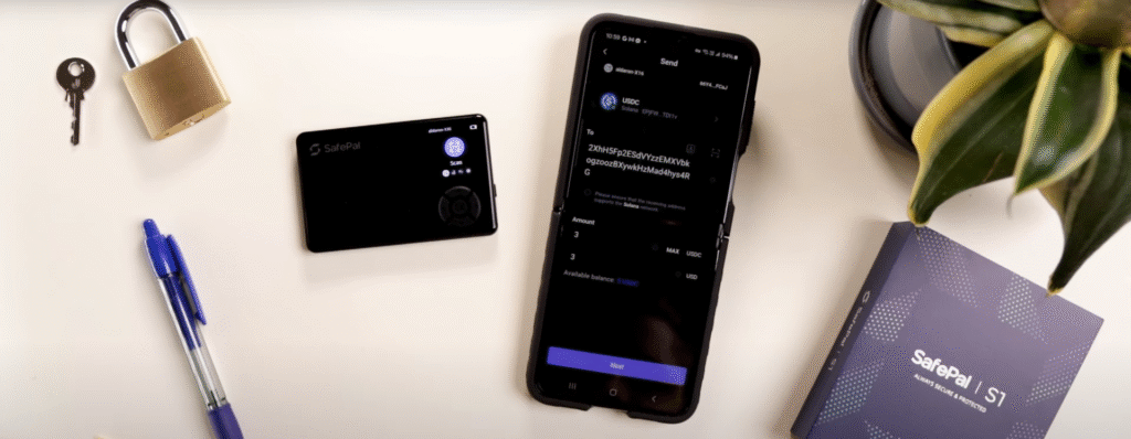 safepal s1 send crypto