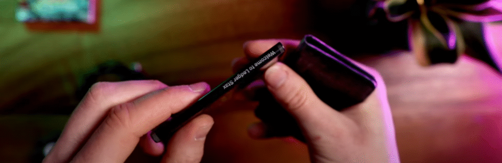 l;edger stax with magnet shell case