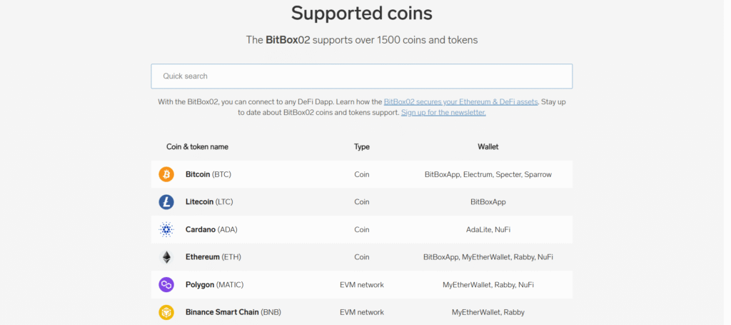bitbox02 token support