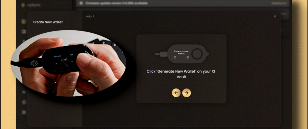 cypherock x1 generate new wallet