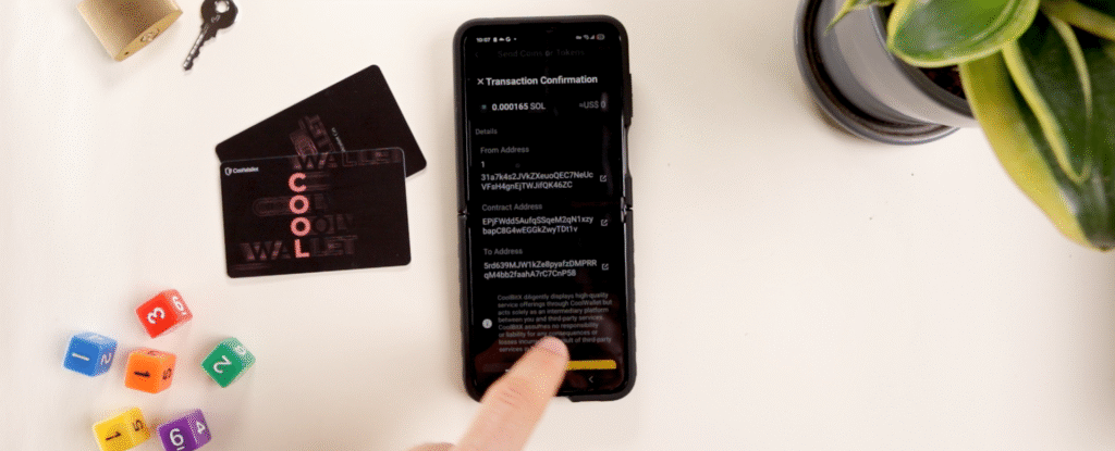 sending crypto coolwallet go