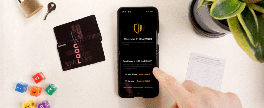 coolwallet go set up card
