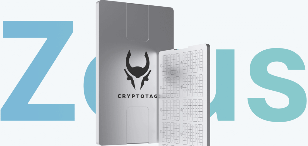 cryptotag zeus seed backup