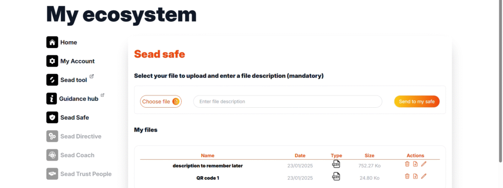 seed safe app