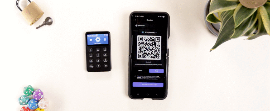 safepal x1 receive crypto