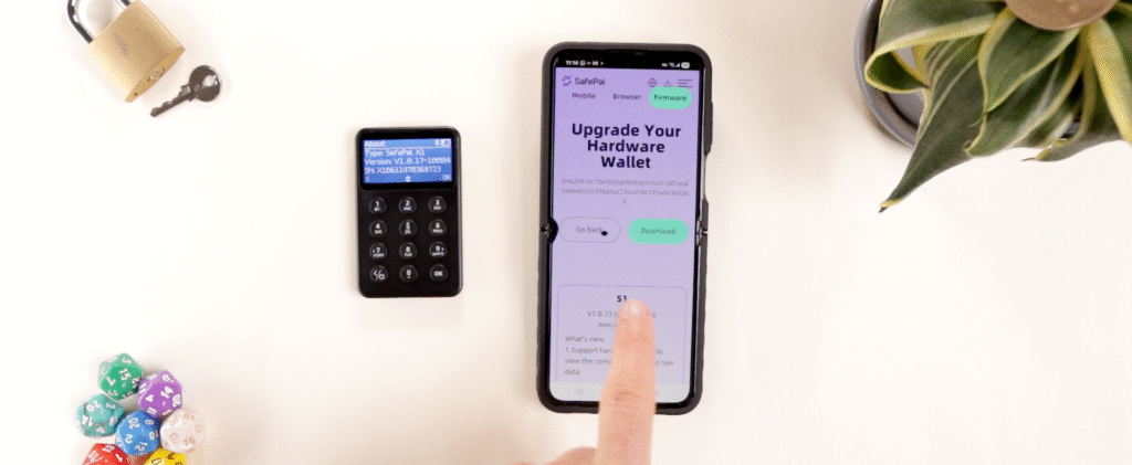 safepal x1 upgrade firmware mobile
