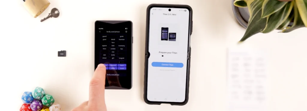 ellipal titan 2.0 confirm seed phrase