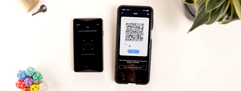 ellipal titan 2.0 sign send transaction app