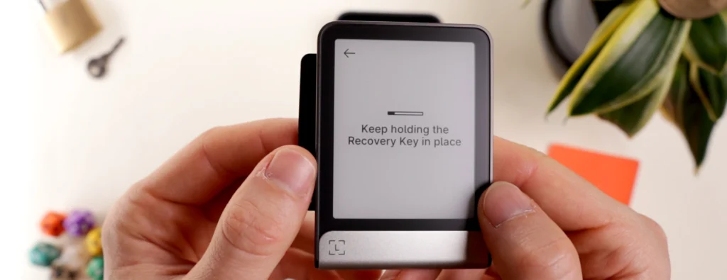 scanning ledger recovery key